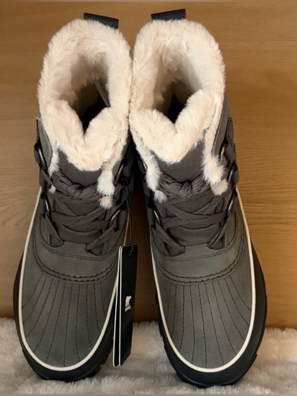 ✨$80✨NWT•SOREL Women's Tivoli V Waterproof Boot | Quarry, Grill 7.5
